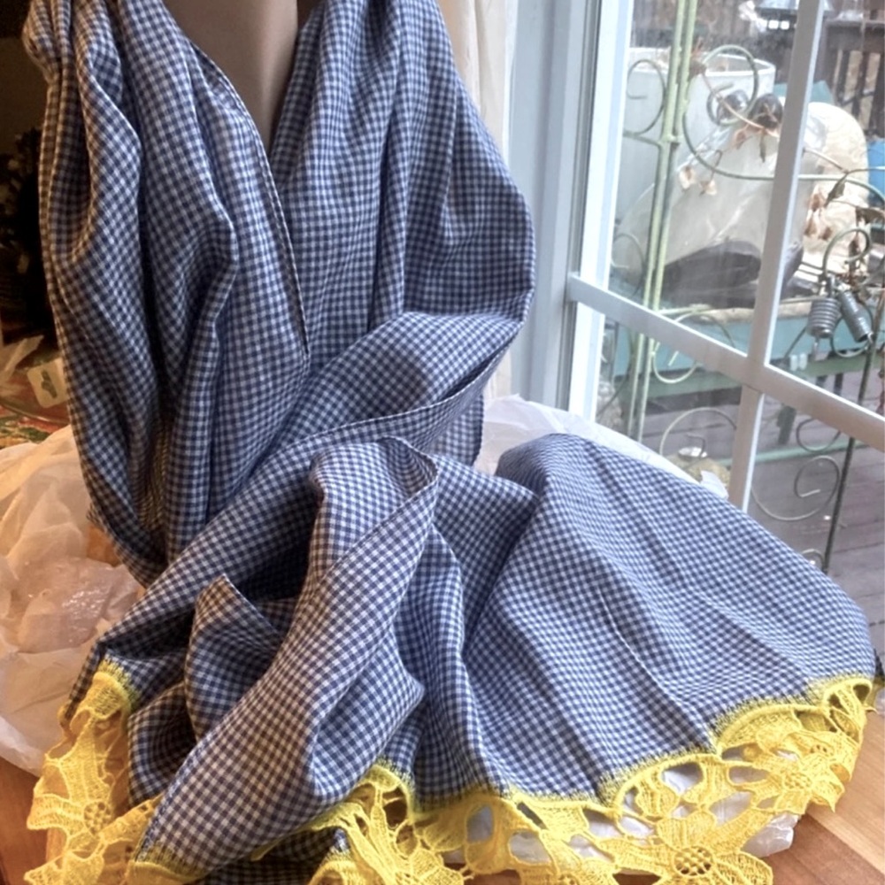 Talbots brand gingham scarf